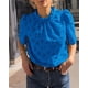 thumbnail image 3 of Blusa Prettygarden de verano bordada con ojales para mujer, color azul, 3 of 7