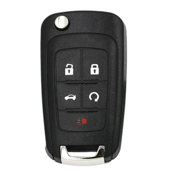 JUNWELL Nasstrac New Remote Flip Key Fob 2010-2020 GM 5 Button Replacement for Impala Malibu Cruze Equinox and Other Vehicles FCC ID OHT01060512