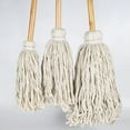 thumbnail image 4 of HURBANE HOME's Premium Cotton Deck Mop - Lacquard Finished Handle, 20 oz, Natural - Pack of 6, 4 of 5