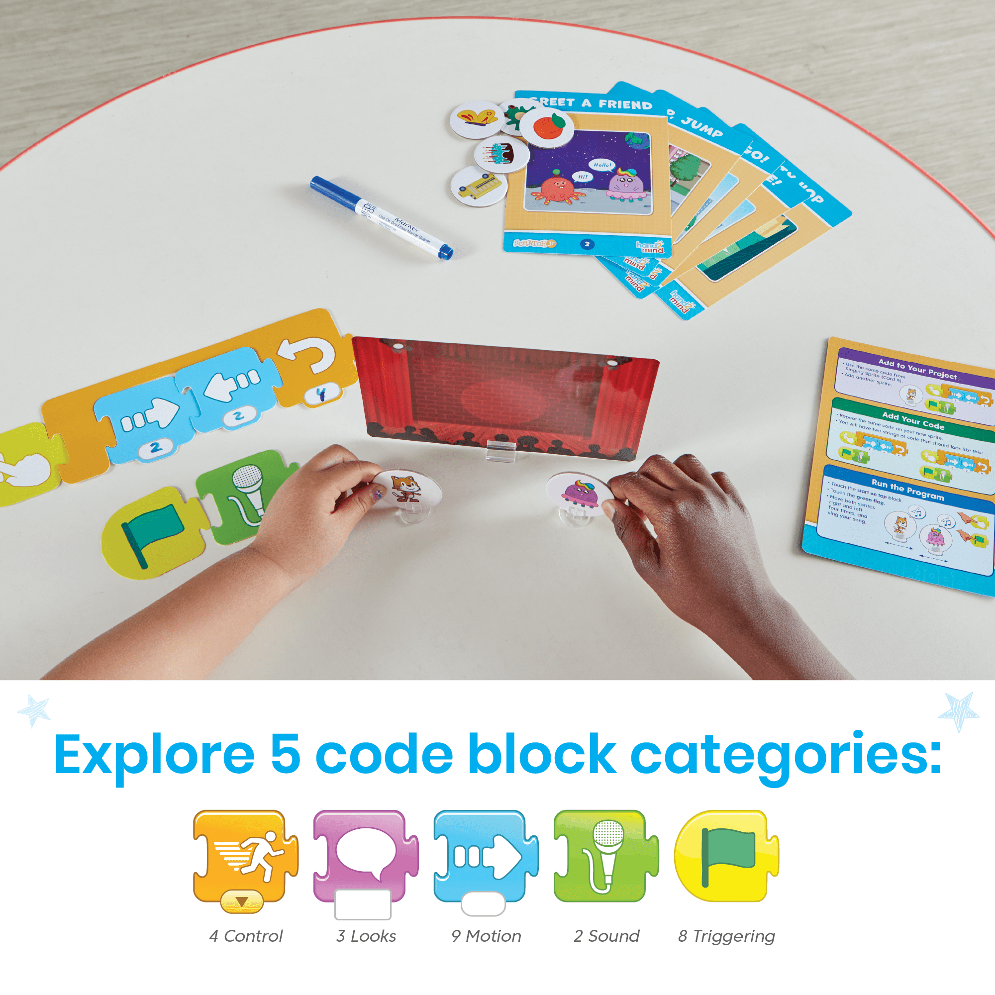 hand2mind Block-Based Coding Student Activity Set for ScratchJr