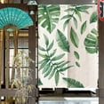 thumbnail image 2 of Rideau de Séparation, Rideaux de Porte pour Enfants, Demi-Rideau de Porte, Rideau Imprimé Feuilles Vertes, pour Chambre Salon, 2 of 8