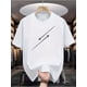 thumbnail image 1 of Camiseta informal de cuello redondo para hombre con estampado de avión circular, 100 % algodón, ligera elasticidad, corte regular, manga corta, 220 g/m²., 1 of 6