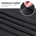thumbnail image 6 of Loveseat Reclining Slipcover Solid Couch Covers Furniture Sofa Protector Black, 6 of 9