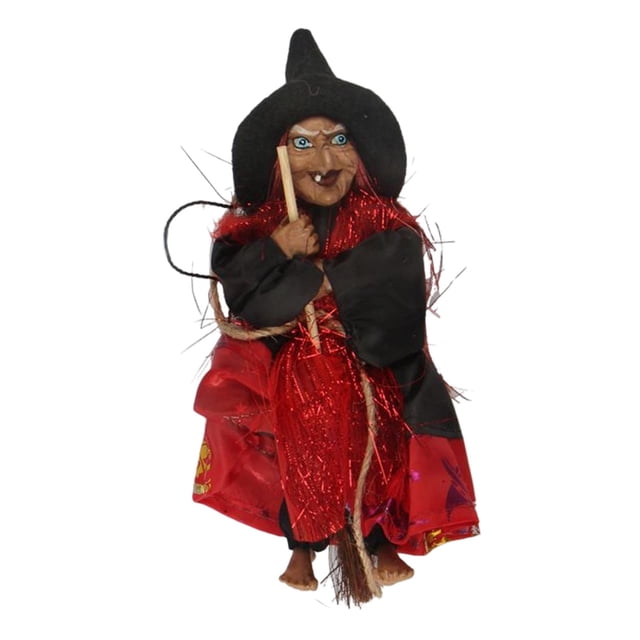Adornos de brujas para fiestas Diseño de escena de brujas voladoras para la Rojo Yuyangstore Colgante de Halloween
