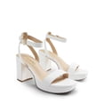thumbnail image 3 of Sandalia DREAM PAIRS Plataforma Tacones Gruesos Blancos Talla 11, 3 of 8