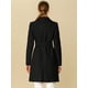 thumbnail image 5 of Abrigo de invierno Medio Largo Allegra K Negro 3XL, 5 of 6