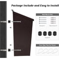 thumbnail image 3 of Wall-Mount Mailbox,Large Capacity Mail Box,Galvanized Steel Rust-Proof Metal Post Box,Mailboxes for Outside,15.7"x9.9"x4.9" Bronze, 3 of 8