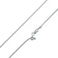 thumbnail image 2 of 925 Sterling Silver 1.5mm Adjustable Round Box Venetian Rhodium Plated Chain, 2 of 4
