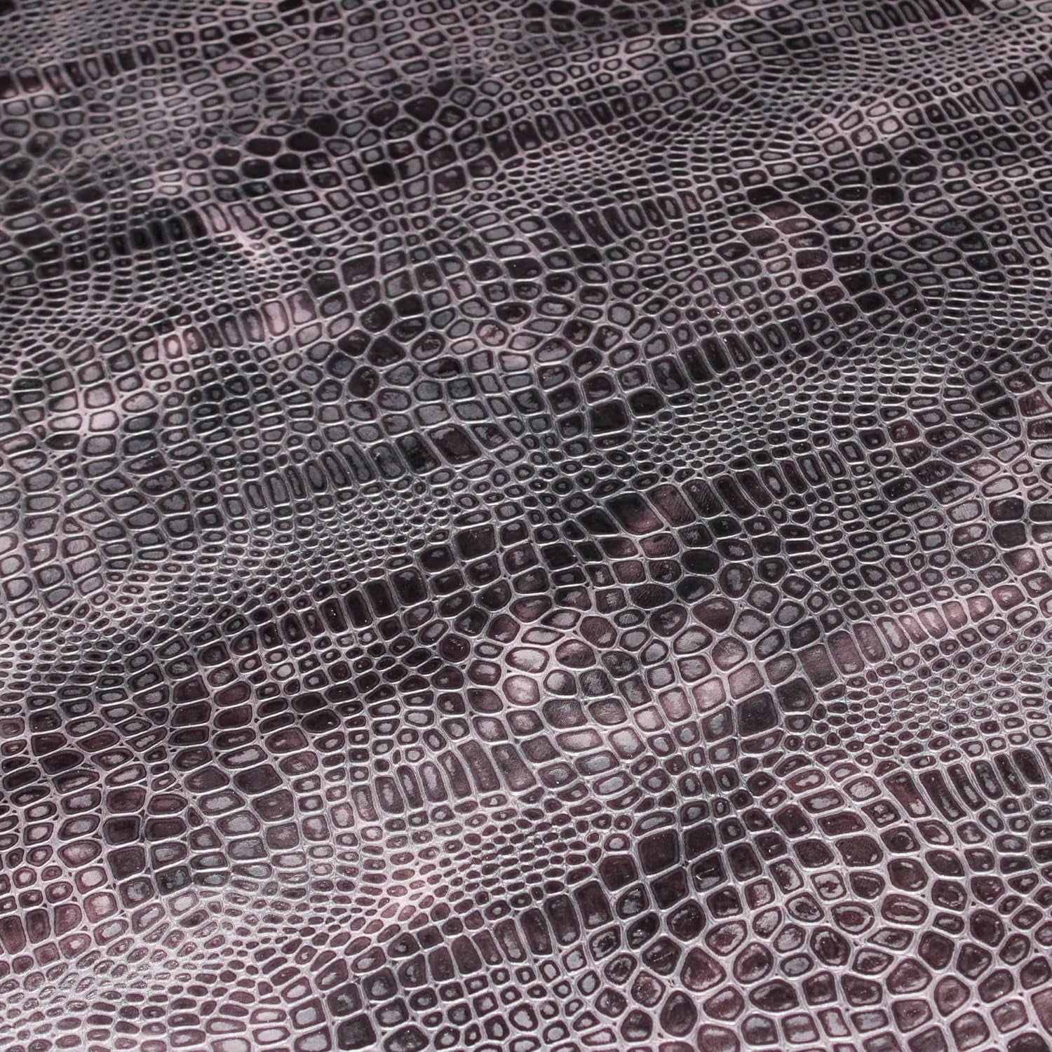 ArtisanCowhides Genuine Reptile Embossed Cowhide Leather for Crafts – Brown 10 Sq ft