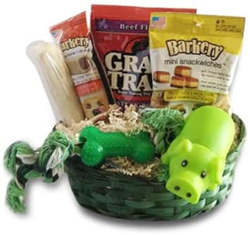 Dog Gift Basket Puppy Pets Treats Crewing Toy Holiday Set 