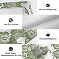 thumbnail image 6 of Green Flower Outdoor Rug for Patio/Deck/Porch, Non-Slip Large Area Rug 5 x 7 Ft, Vintage Ethnic Tribe Floral Abstract Indoor Outdoor Rugs Washable Area Rugs, Reversible Camping Rug Carpet Runner, 6 of 8