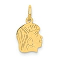 thumbnail image 1 of FB Jewels 14K Yellow Gold Girl Head Charm, 1 of 3