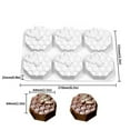 thumbnail image 5 of YIEMEEN 6-cavity Honeycomb Silicone Mold Chocolate Mold Mousse Cake Decorating Baking, 5 of 9
