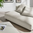 thumbnail image 4 of Ensemble Causeuse Sans Accoudoirs et Pouf Solace en Sel, 4 of 11