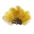 thumbnail image 3 of de plumas para mujer, banda para el pelo para fiestas temáticas, bailes de máscaras, cosplay Amarillo, 3 of 8