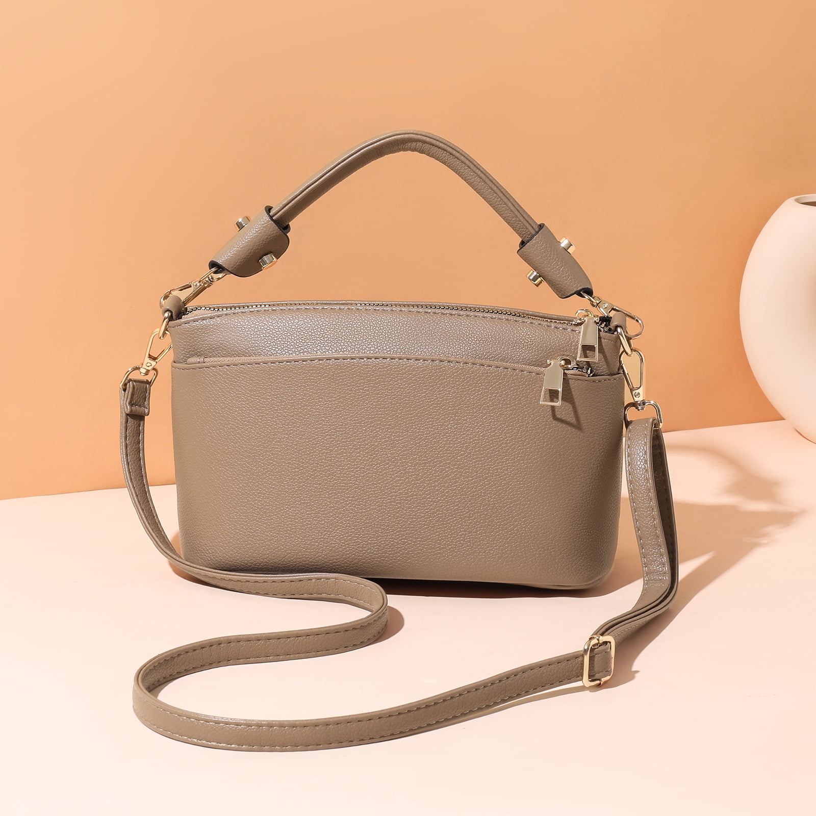 LOUEBICA Crossbody Bag for Women, Vegan Leather Top Handle Handbags Small Shoulder Purse