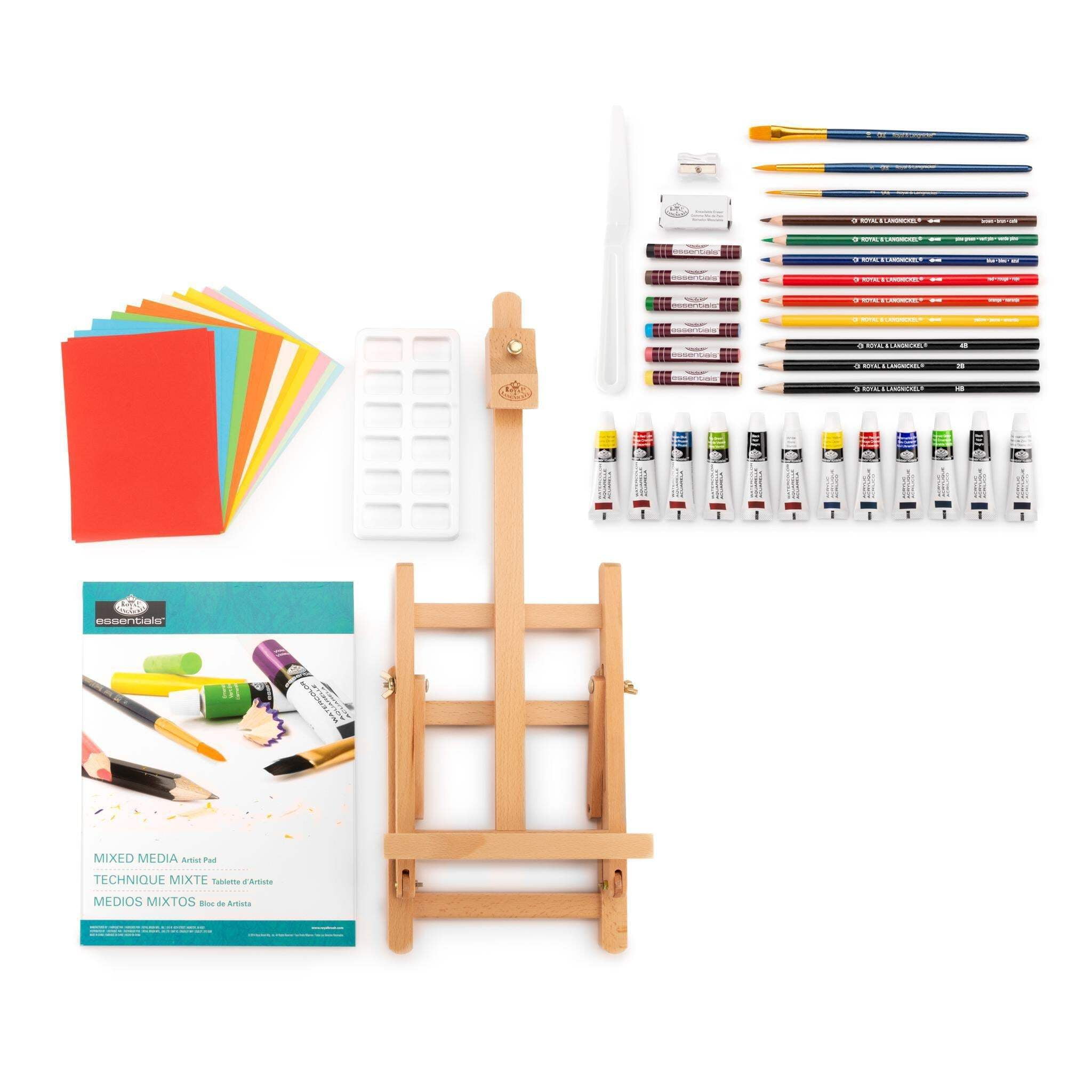 Royal & Langnickel Mixed Media H-Frame Easel Art Set - 52pc