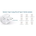 thumbnail image 7 of 2 Pack European Travel Plug Adapter, International Power Adapter with 3 Outlets 2 USB Charging Ports, Type C Plug Adapter, 7 of 7