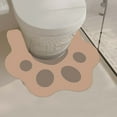 thumbnail image 6 of Bilqis Toilet Rug Mat Wtih Cute Cats Paw Pattern Shaped Bath Mat Rug-Rainproof Watermarks Counteractive Bathroom Mat Rug Non Slip, 6 of 7