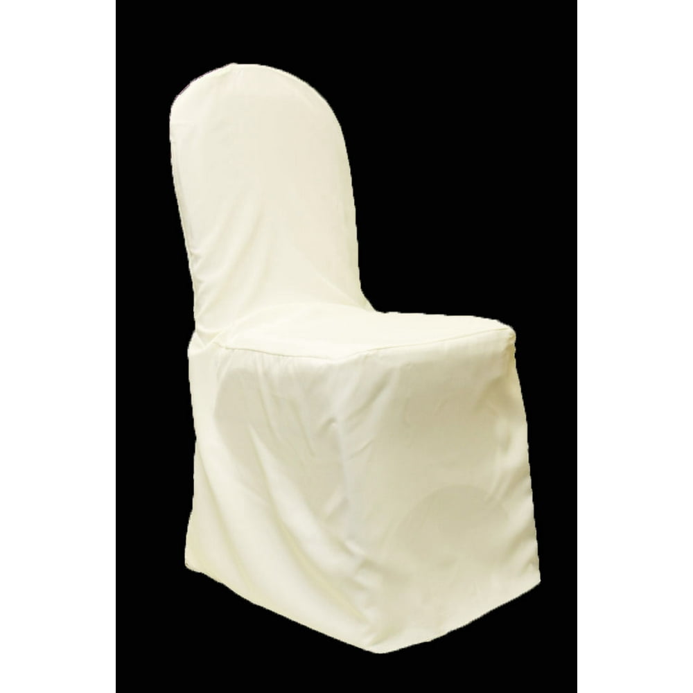 Polyester Banquet Chair Cover Light Ivory