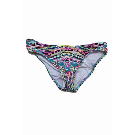 Kenneth Cole Reaction Womens Pink Aqua Printed Bikini Bottom M