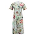 thumbnail image 5 of Summer Dresses for Women 2025 Plus Size Short Sleeve V-Neck Maxi Dress with Pocket Sundresses for Women Beach Fashion, 5 of 5