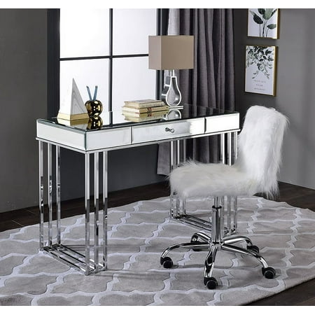 UPC: 0840412265457 | Critter Writing Desk in Mirrored and Chrome Finish