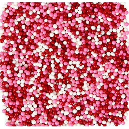 Food Items Sprinkle Mix Vday Nonpa, Us:One Size, Pink, Red, White