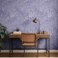 thumbnail image 3 of S4Sassy Removable Nature-Inspired Waterproof Wall Wrap, Finish Wallcover, Leafy Florals Contact Paper For Walls, Cabinets, Dresser, Self Adhesive Vinyl Wallpaper Roll - Purple (25"X 240"), 3 of 9