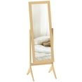 thumbnail image 1 of HOMCOM Full Length Mirror, Free Standing Mirror with Rectangular Frame, 1 of 10