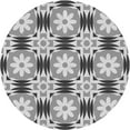 thumbnail image 1 of Ahgly Tapis d'Intérieur Lavable en Machine Carré Transitionnel Gris Oie Gris, 3 Pieds Carré, 1 of 7