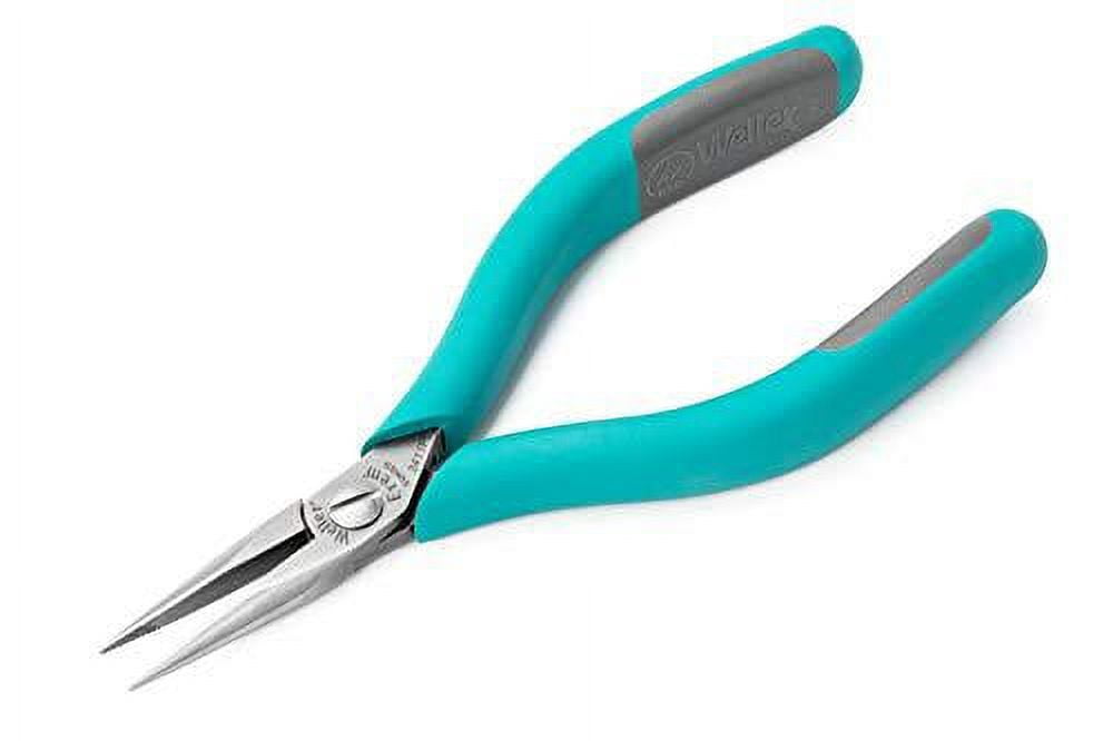 erem 2411pd 5   fine point needle nose pliers serrated jaws with ergonomic handles