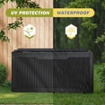 thumbnail image 4 of Homall 100-Gallon Outdoor Resin Deck Box for All-Weather Use Lockable Waterproof Storage Solution with Cushion Storage, 4 of 7