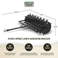 thumbnail image 3 of Yard Tuff Drum Steel Spike Lawn Aerator Roller w/36-Inch Width, 78 Spikes, 3 of 10