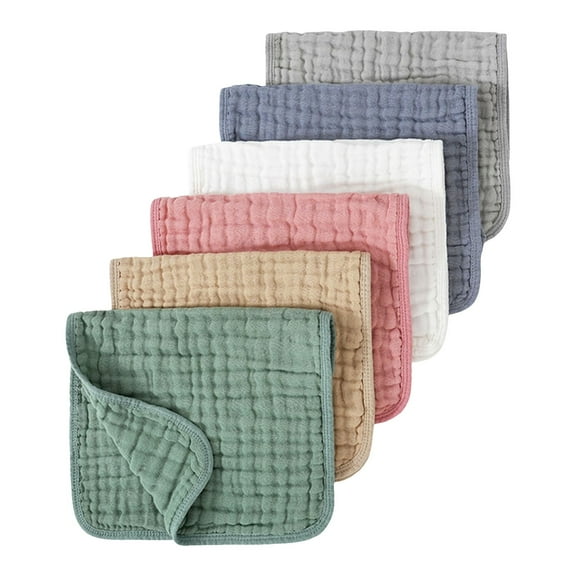 GXWEA Pink Burp Cloths Burp Cloth Muslin Burp Cloths 100% Cotton Muslin Cloths Large 20''X10'' Extra Soft And Absorbent 6 Pack Baby Burping Cloth For Boys And Girls Multicolour