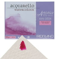 Fabriano Artistico Enhanced Watercolor Block - Extra White, Hot Press, 14" x  20"