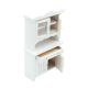thumbnail image 3 of Bewildely Mini-casa vitrina blanca modelo de simulación de estilo europeo escala 1/12 juguetes para mujeres accesorio de muebles realistas Muebles de casa de muñecas, 3 of 6
