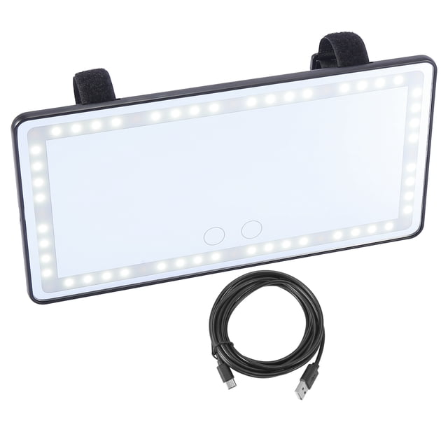 Espejo de maquillaje para visera interior de coche con 3 tipos de LED Para Coche