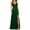 Green, variant on KHONTS Women's Satin Bridesmaid Dresses for Wedding Dress Formal Long A-Line Prom Party High Slit Gowns Watermelon Red XS