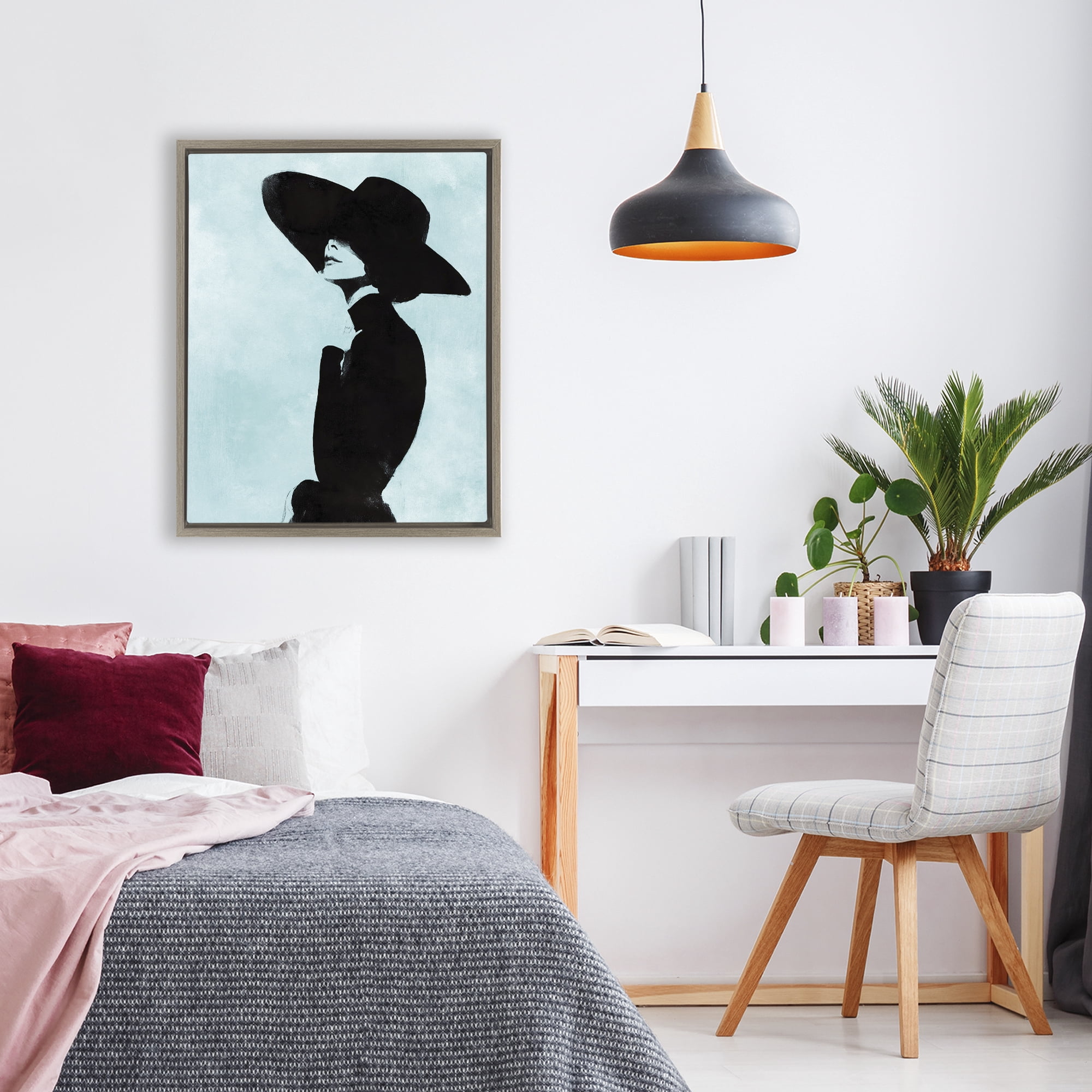 Stupell Industries Eclipse In Black Brown Framed Floater Canvas Wall Art, design by Svetlana Aleynikova
