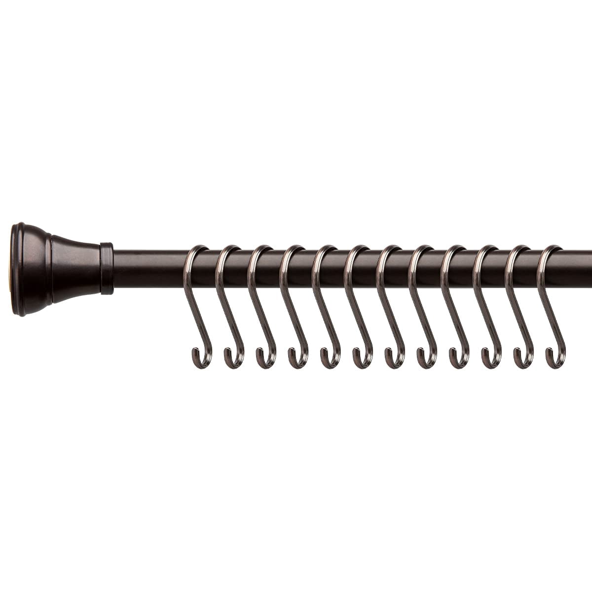 Utopia Alley  Rustproof Zinc Shower Curtain Hooks Rings, Set of 12 Oil Rubbed Bronze
