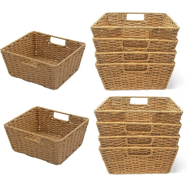 KOVOT Storage Woven Baskets Wicker Storage Wicker Storage Baskets with