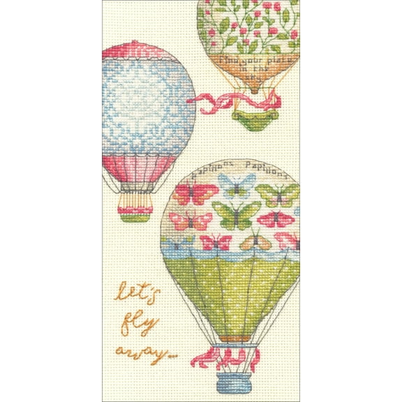 Dimensions Counted Cross Stitch Kit 4"X8"-Let's Fly Away (18 Count)