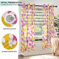 thumbnail image 3 of Yayeee Window Curtains Set of 2 for Living Room Light Filtering 63"x52", Yellow Stars Pattern, 3 of 7