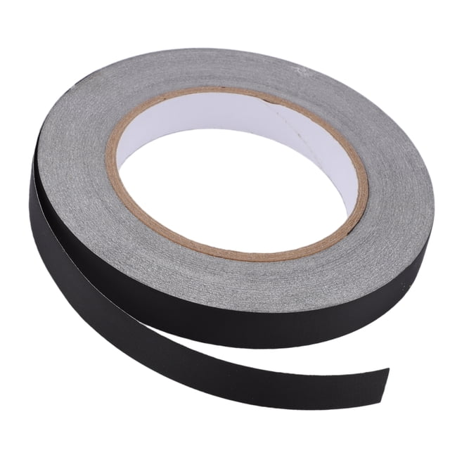 Cinta de reparación de lona Unique Bargains Weatherstrip 0.12mm Cinta de reparación de automóvil Tela de acetato 0.59"x98.43ft Negra 1 Pc