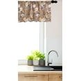 thumbnail image 3 of Ambesonne Floral Valance Pack of 2, Flowers and Olive Branches, 54"X18", Multicolor, 3 of 4
