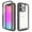 black, variant on Kryonix For iPhone 11 Pro Max Case, Acrylic TPU Transparent Shockproof Full Cover Protective Shell with Non-Slip Design, Brown/Blue/Pink/Black