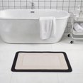 thumbnail image 2 of Unique Bargains 1 Pc Bath Mat Super Absorbent Bathroom Mat Rug Black, 2 of 3
