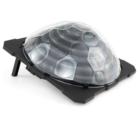 Solar Pool Heater, Dome Swimming Pool Water Warmer Equipment w/Protective Lid & Hoses, Pool Heater for Above Ground Swimming Pool