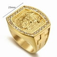 thumbnail image 3 of Hip Hop Jewelry Iced Out Jesus Cross Ring Gold 14K Yellow Gold Rings For Men Religious Jewelry Dropshipping Bague homme, 3 of 6